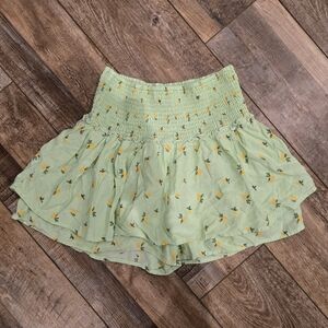 Floral Green Skirt